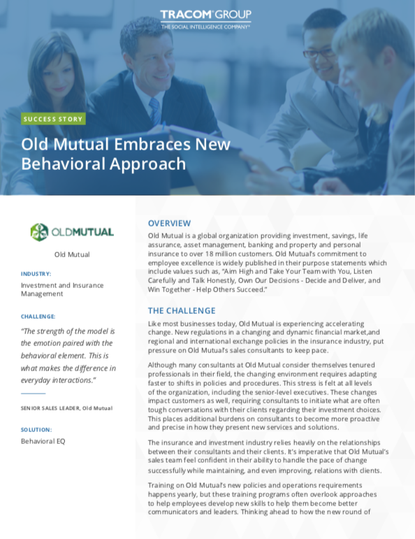 Old Mutual EQ success story
